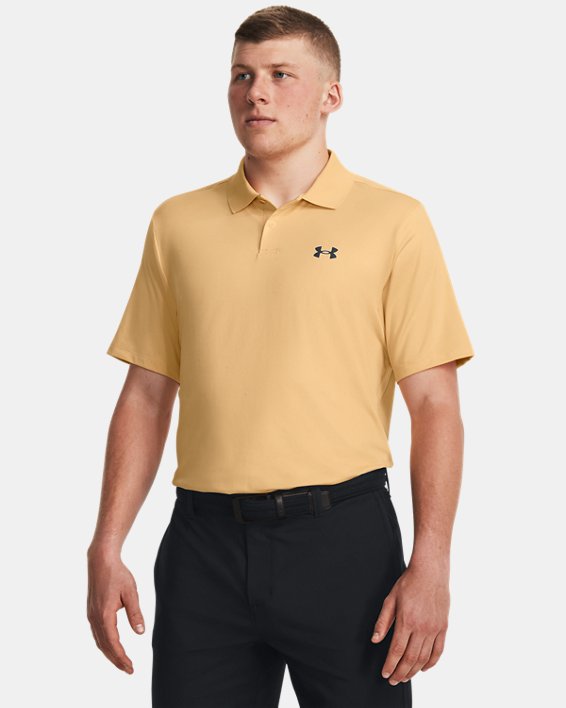 เสื้อโปโล UA Performance 3.0 สำหรับผู้ชาย in Yellow image number 0